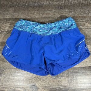 Champion C9 Womens Blue Athletic Running Shorts Size S Pockets Lined Active Gym